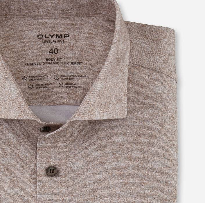 Oblymp Level Five 24/Seven, Businesshemd, body fit, Kent, Braun Rabatte dieses Monats