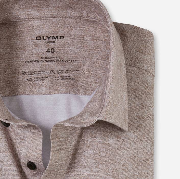 Oblymp Luxor 24/Seven, Businesshemd, modern fit, New Kent, Braun Online