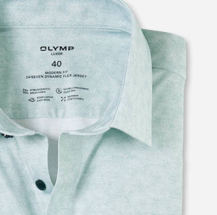 Oblymp Luxor 24/Seven, Businesshemd, modern fit, New Kent, Grün Hotsell