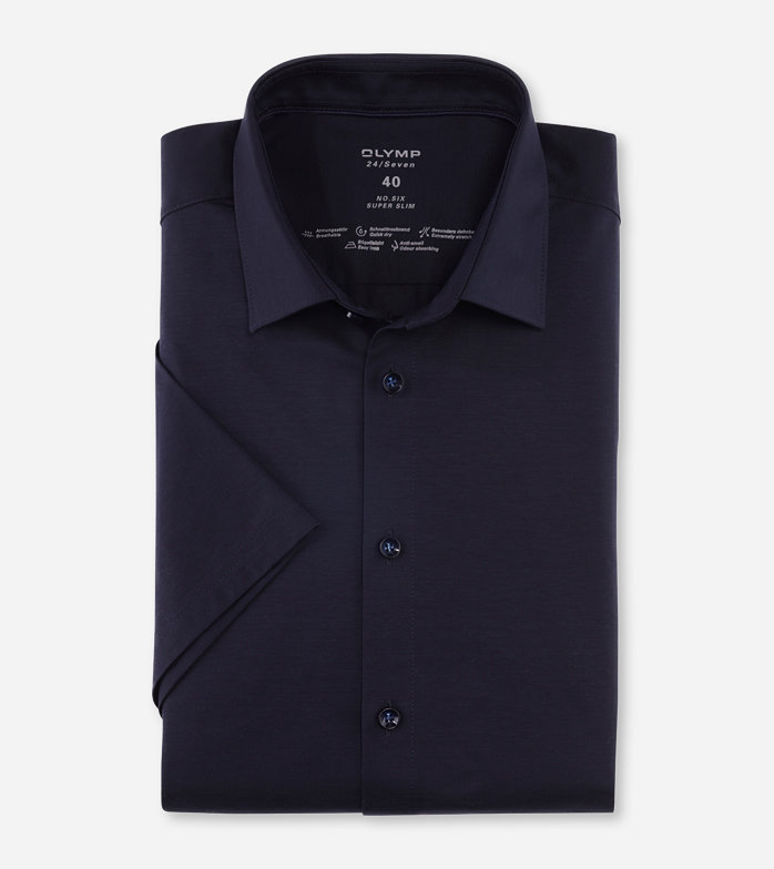 Oblymp No. Six 24/Seven, Businesshemd, super slim, Urban Kent, Marine Blitzverkäufe