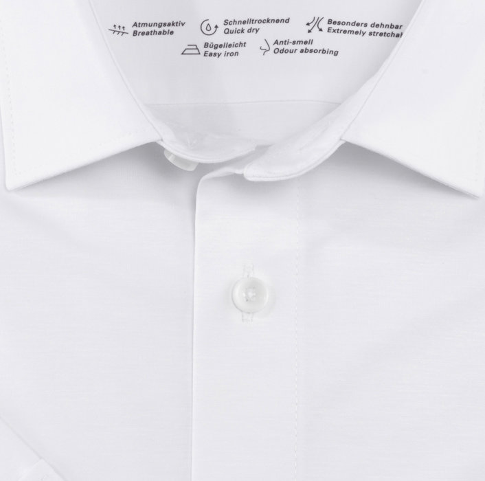 Oblymp Luxor 24/Seven, Businesshemd, modern fit, New Kent, Weiß Fabrikpreis