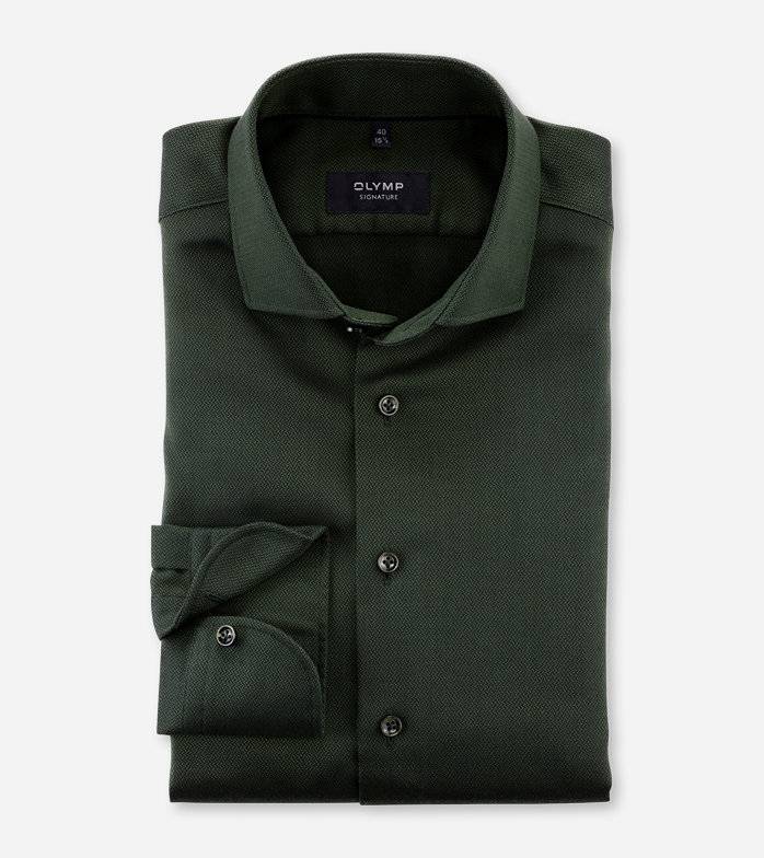 Oblymp SIGNATURE, Businesshemd, tailored fit, SIGNATURE Kent, Dunkelgrün Neuheiten