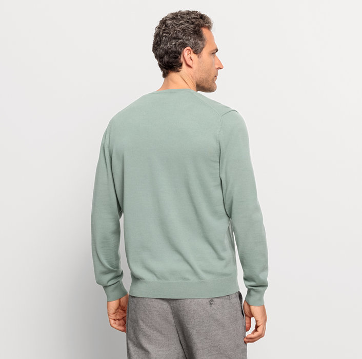 Oblymp Casual Strick, Pullover, Grau-Grün VIP-Rabatte