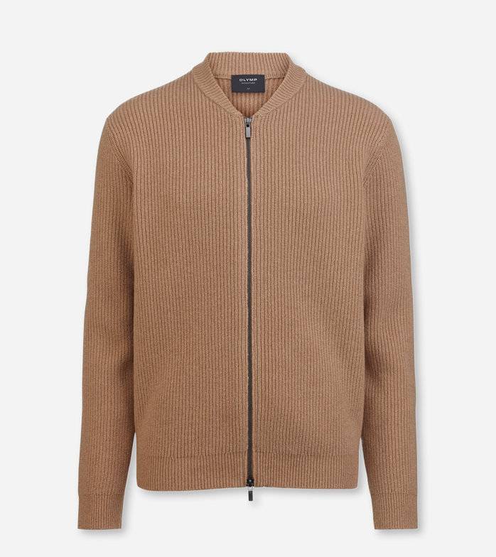 Oblymp SIGNATURE Strick, Strickjacke, Caramel Begrenzte Freigabe