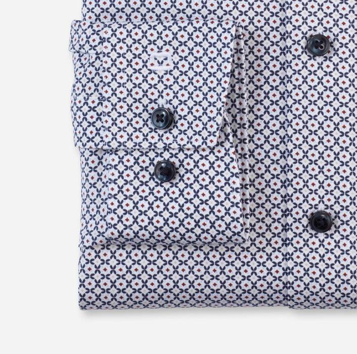 Oblymp Luxor 24/Seven, Businesshemd, modern fit, Kent, Marine Bis zu 60% Rabatt