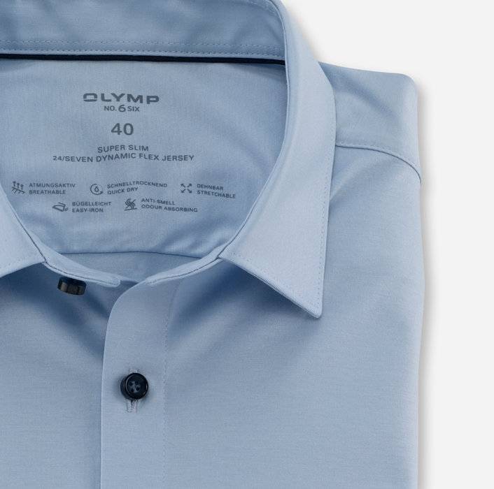 Oblymp No. Six 24/Seven, Businesshemd, super slim, Urban Kent, Hellblau Kostenloser Versand international