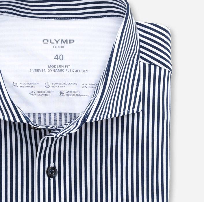 Oblymp Luxor 24/Seven, Businesshemd, modern fit, Kent, Marine zollfrei
