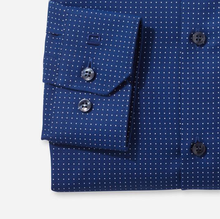 Oblymp No. Six, Businesshemd, super slim, Stehkragen, Marine Outlet