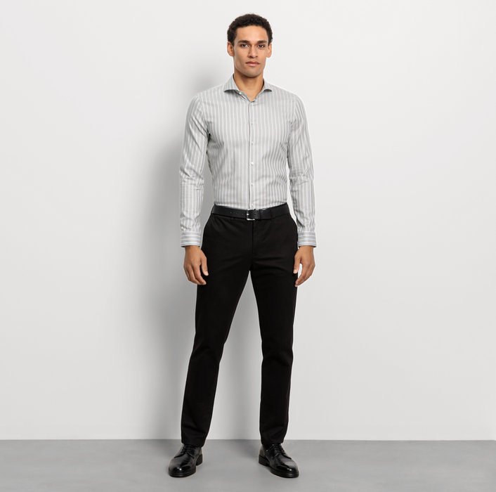 Oblymp No. Six, Businesshemd, super slim, Haifisch, Kitt Angebote