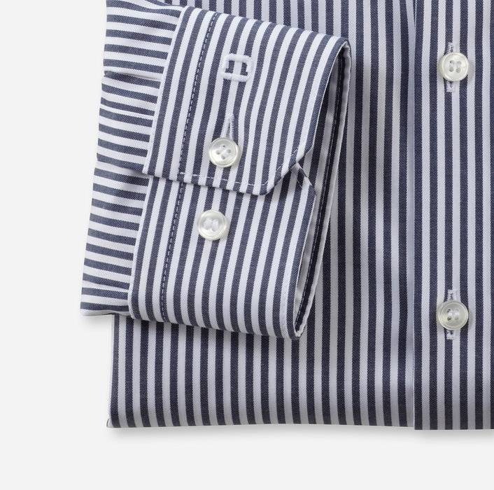Oblymp No. Six, Businesshemd, super slim, New York Kent, Marine Günstiger Verkauf