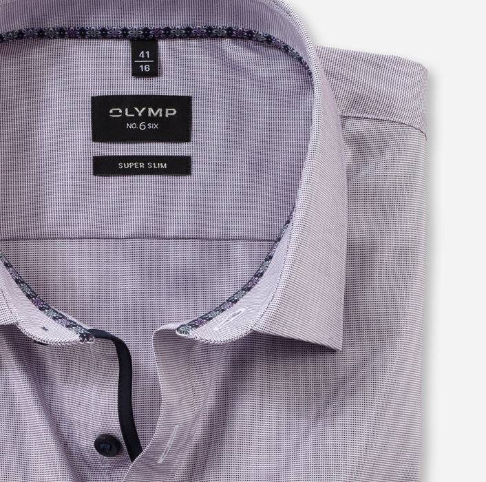 Oblymp No. Six, Businesshemd, super slim, New York Kent, Pflaume Fabrikpreis