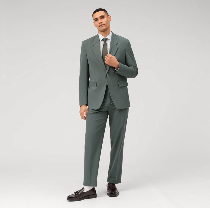 Oblymp Level Five garment washed, Businesshemd, body fit, Kent, Bleu Preisnachlass