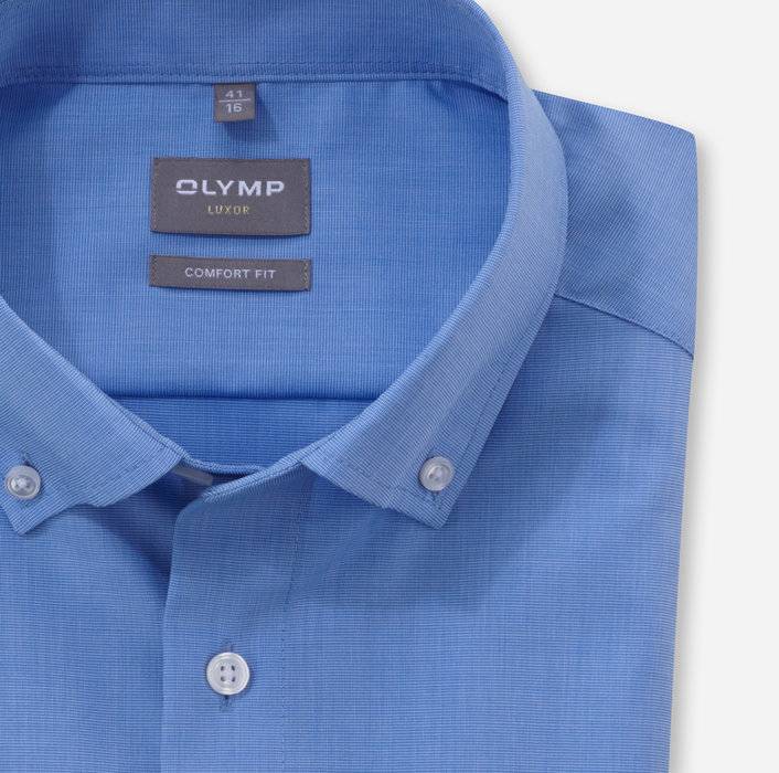 Oblymp Luxor, Businesshemd, comfort fit, Button-down, Blau VIP-Rabatte