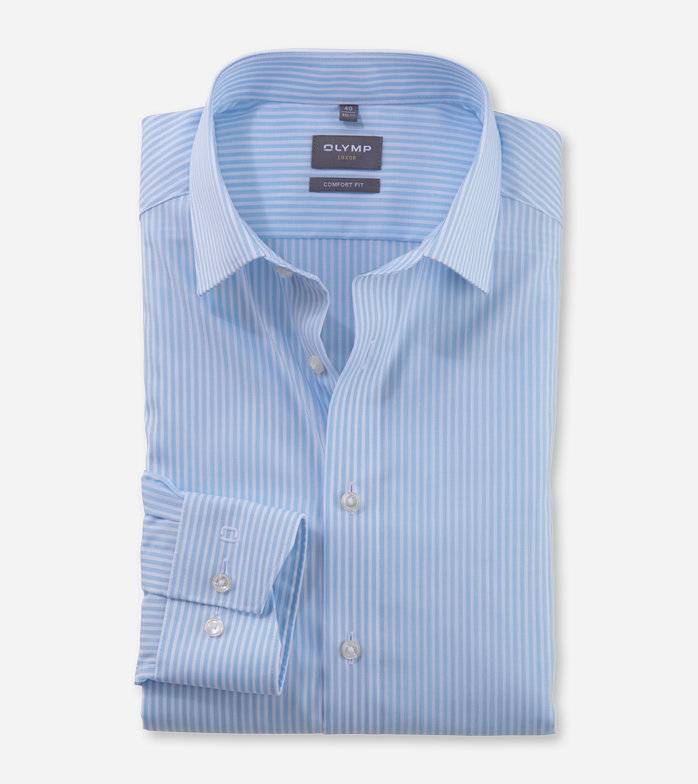 Oblymp Luxor, Businesshemd, comfort fit, New Kent, Bleu Bis zu 50% Rabatt