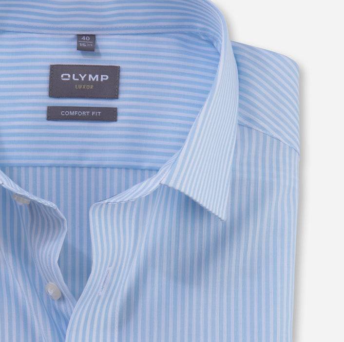 Oblymp Luxor, Businesshemd, comfort fit, New Kent, Bleu Bis zu 50% Rabatt