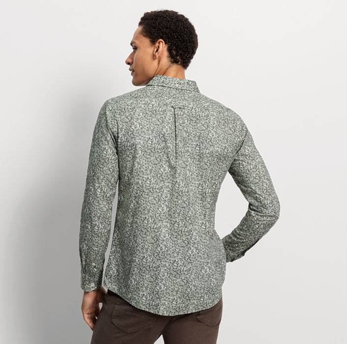 Oblymp Casual, Freizeithemd, regular fit, Kent, Grau-Grün Vierteljährliche Förderung