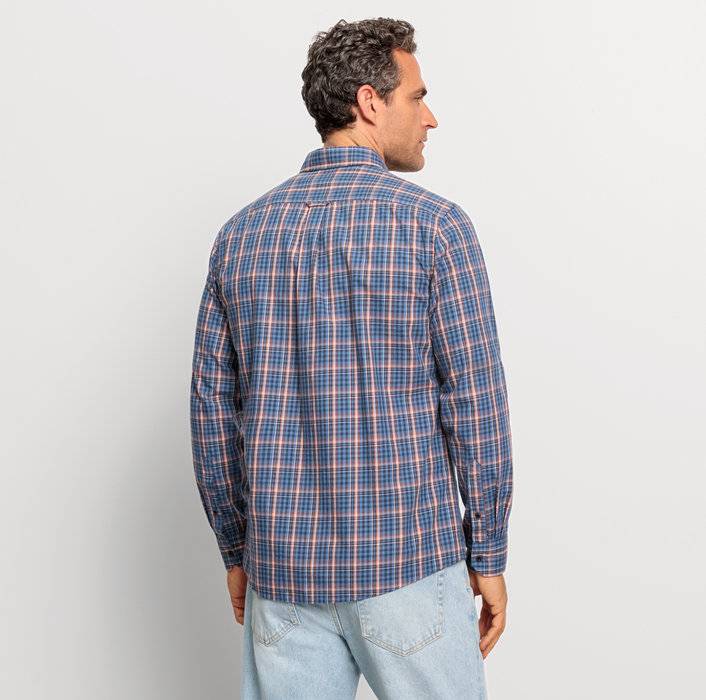 Oblymp Casual, Freizeithemd, regular fit, Button-down, Marine Discount Store für neue Produkte