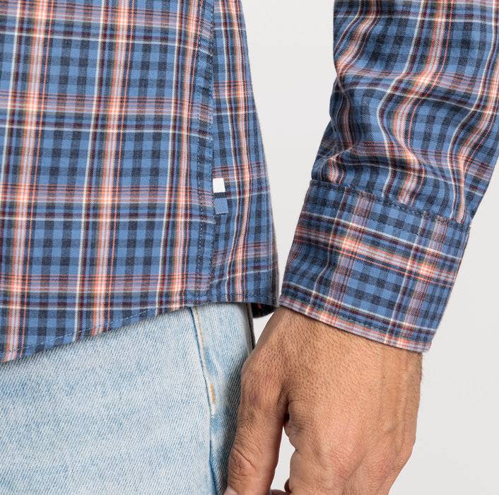 Oblymp Casual, Freizeithemd, regular fit, Button-down, Marine Discount Store für neue Produkte