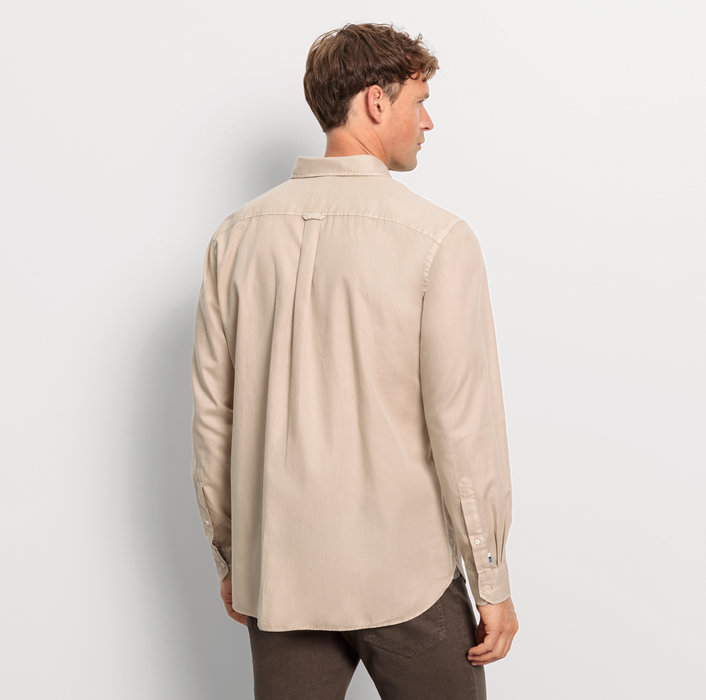 Oblymp Casual, Freizeithemd, regular fit, Button-down, Beige Nur noch ein Tag übrig
