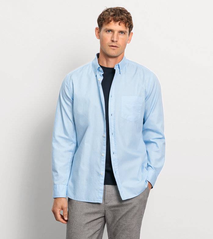 Oblymp Casual, Freizeithemd, regular fit, Button-down, Bleu Riesige Rabatte