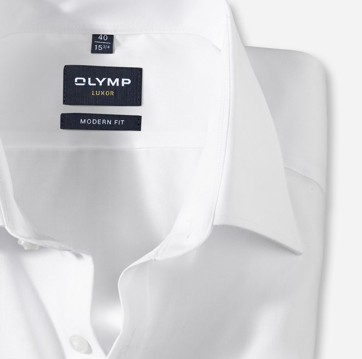 Oblymp Luxor, modern fit, Super langer Arm (72 cm), Businesshemd, New Kent, Weiß 50% Rabatt mit kostenlosem Versand