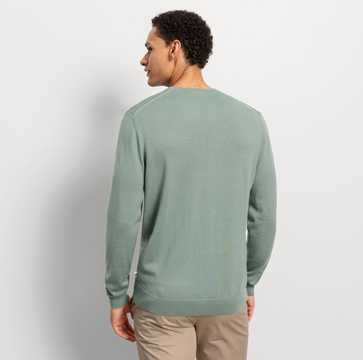 Oblymp Casual Strick, Pullover, Grau-Grün zollfrei