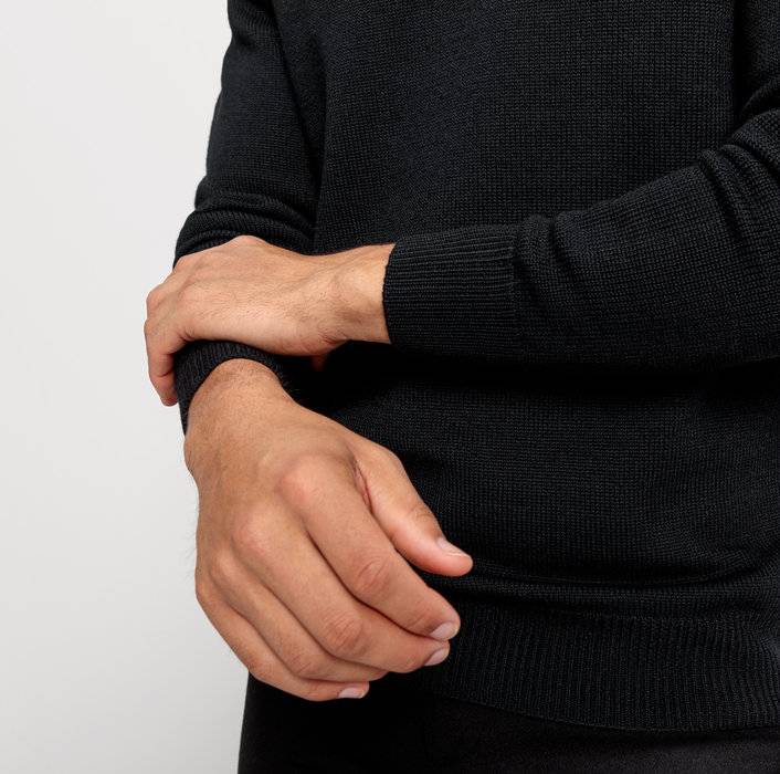 Oblymp Casual Strick, Pullover, Schwarz Schlussverkauf
