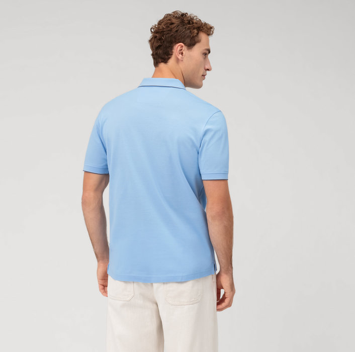 Oblymp Casual Wirk, Polo, Hellblau Muttertagsangebot
