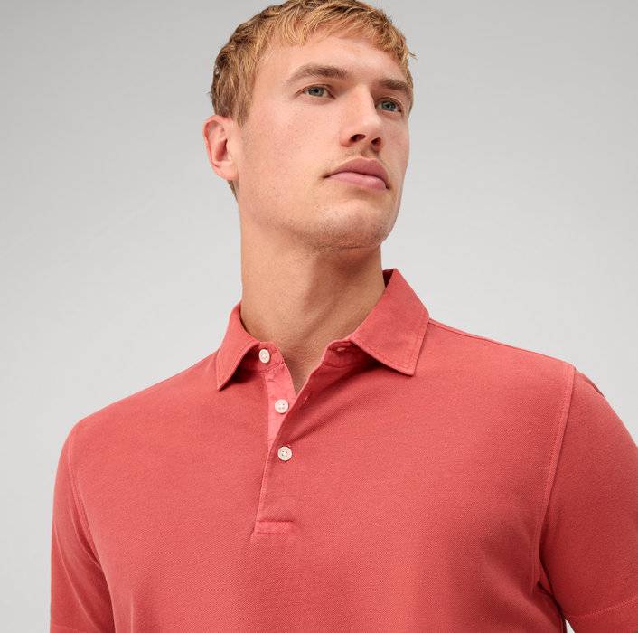 Oblymp Casual Wirk, Polo, Rosenholz Heißer Verkauf