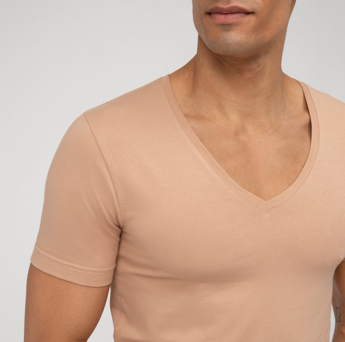 Oblymp Level Five Unterzieh-T-Shirt, body fit, Caramel Wochenangebot