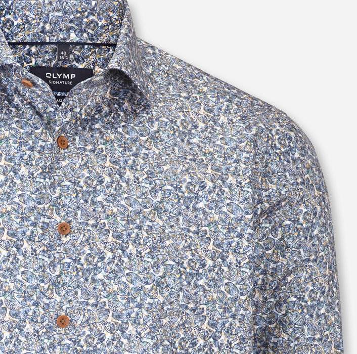 Oblymp SIGNATURE Casual, Freizeithemd, tailored fit, Kent, Nachtblau Black Friday Preise