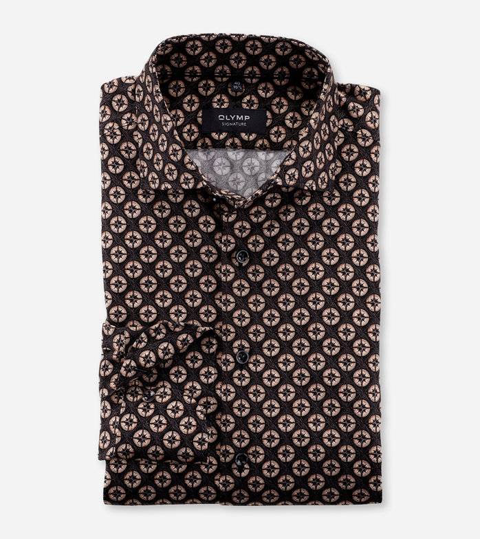 Oblymp SIGNATURE, Businesshemd, tailored fit, SIGNATURE Kent, Anthrazit Günstiger Verkauf