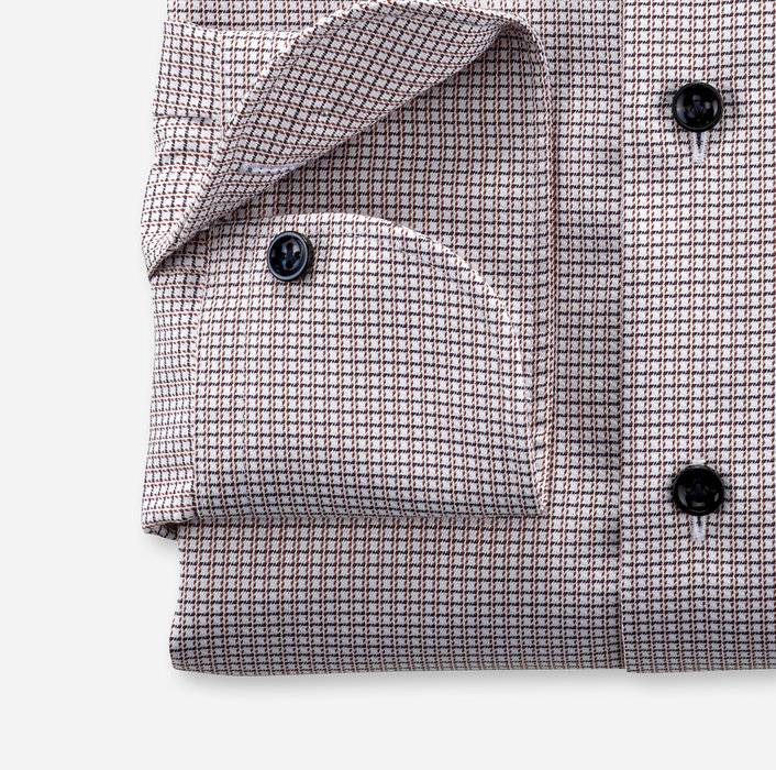 Oblymp SIGNATURE, Businesshemd, tailored fit, SIGNATURE Kent, Rotbraun Meist gekauft