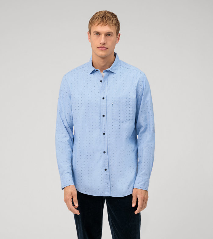 Oblymp Casual, Freizeithemd, regular fit, Kent, Bleu Limitierter Zeitrabatt
