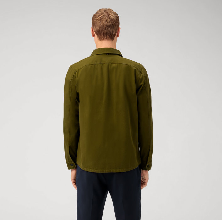Oblymp Casual, Freizeithemd, Overshirt, Kent, Grau-Grün Black Friday