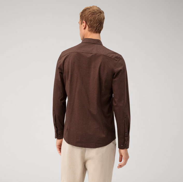 Oblymp Level Five 24/Seven, Businesshemd, body fit, Kent, Braun Weihnachtsangebot