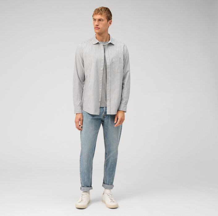 Oblymp Casual, Freizeithemd, regular fit, Kent, Schwarz Vatertagsangebot