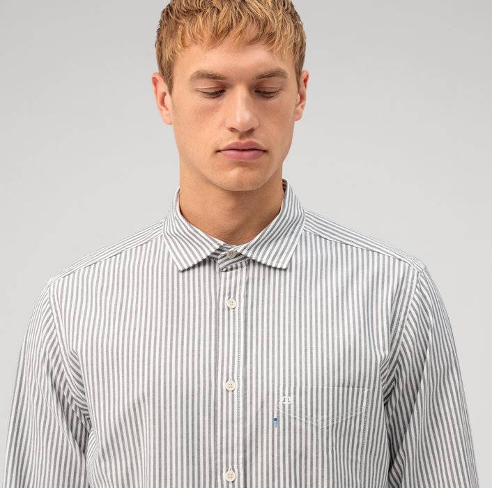 Oblymp Casual, Freizeithemd, regular fit, Kent, Schwarz Vatertagsangebot