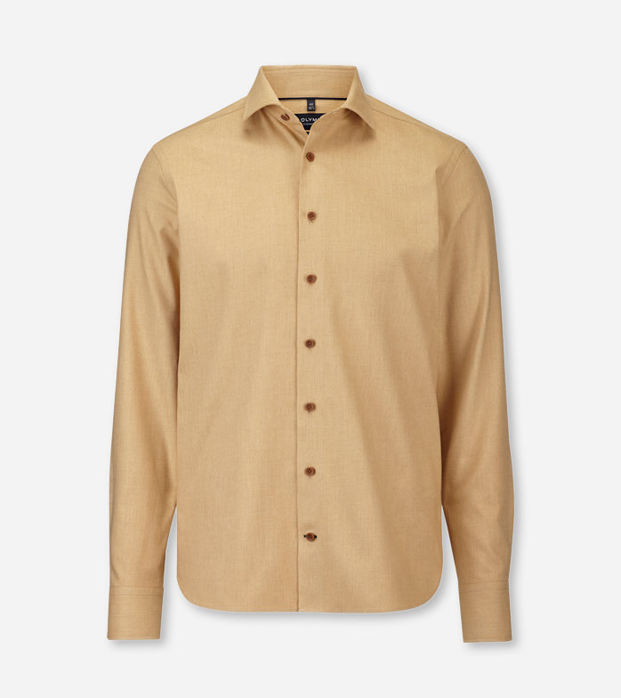Oblymp SIGNATURE Casual, Freizeithemd, tailored fit, Kent, Natur Riesige Ersparnisse