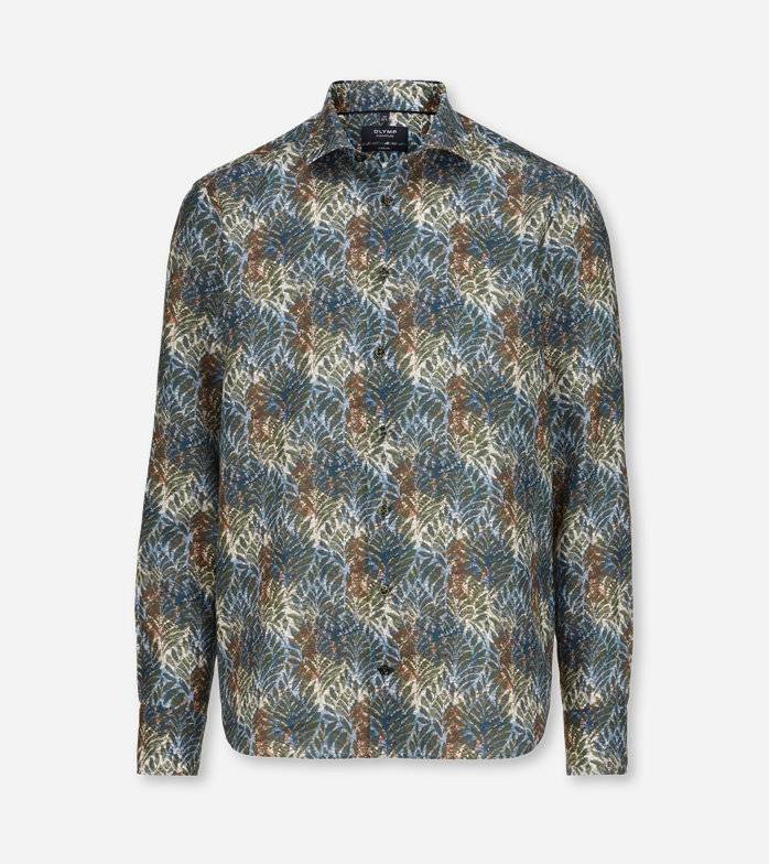 Oblymp SIGNATURE Casual, Freizeithemd, tailored fit, Kent, Bleu Sonderangebot der Fabrik