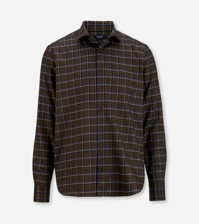 Oblymp SIGNATURE Casual, Freizeithemd, tailored fit, SIGNATURE Kent, Oliv Vierteljährliche Förderung