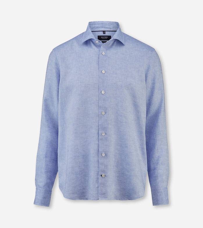 Oblymp SIGNATURE Casual, Freizeithemd, tailored fit, Kent, Bleu Nur noch ein Tag übrig
