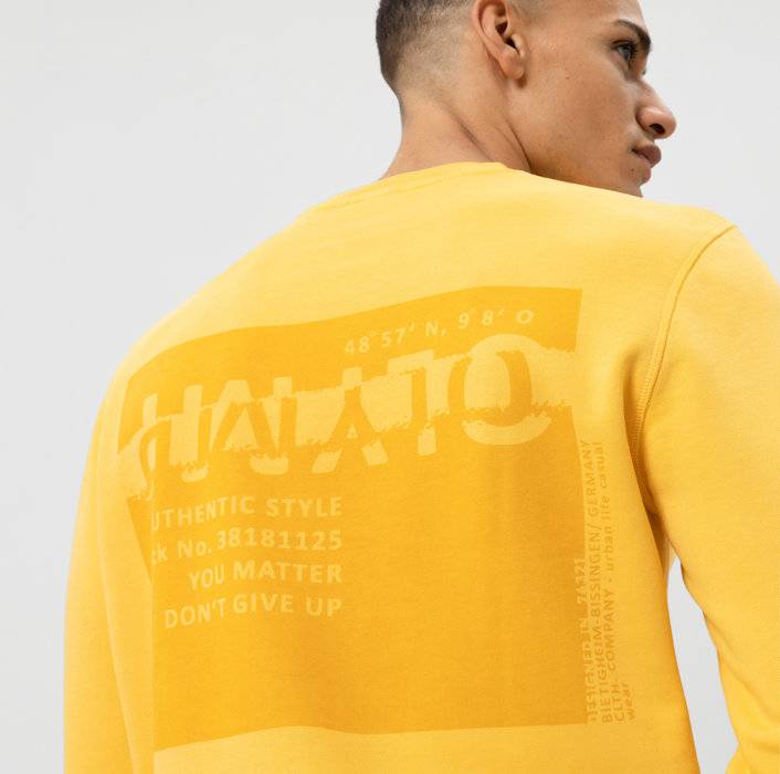 Oblymp Sweat, Sweatshirt, modern fit, Gelb Sonderangebot