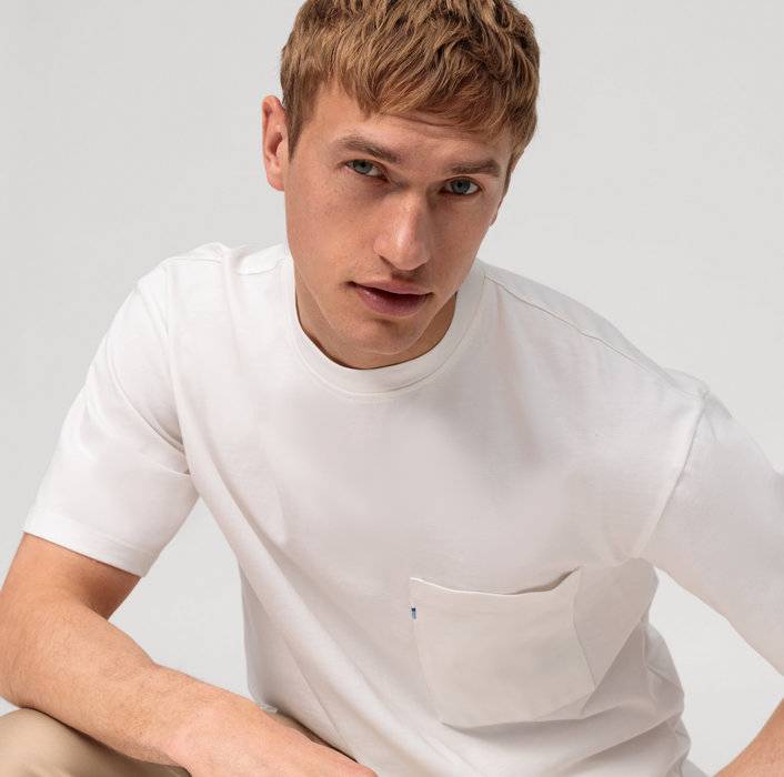 Oblymp Casual Wirk, T-Shirt, Off White Saisonschlussverkauf