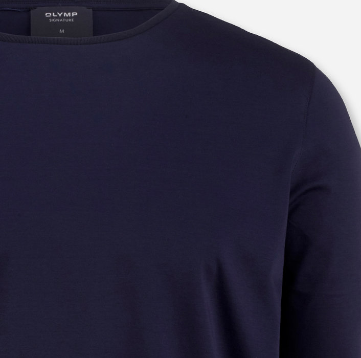 Oblymp SIGNATURE Wirk, Longsleeve, Marine Weihnachtsangebot