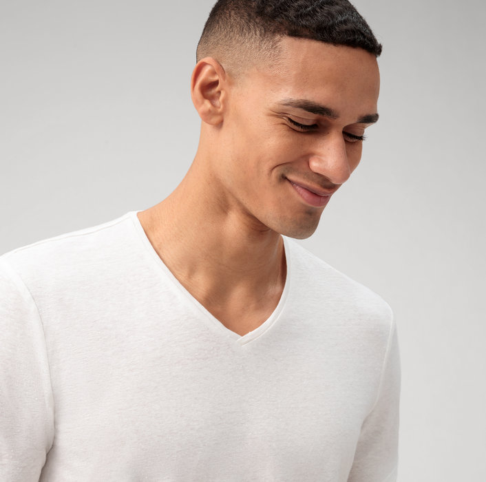 Oblymp Casual Wirk, T-Shirt, Weiß Lagerräumung
