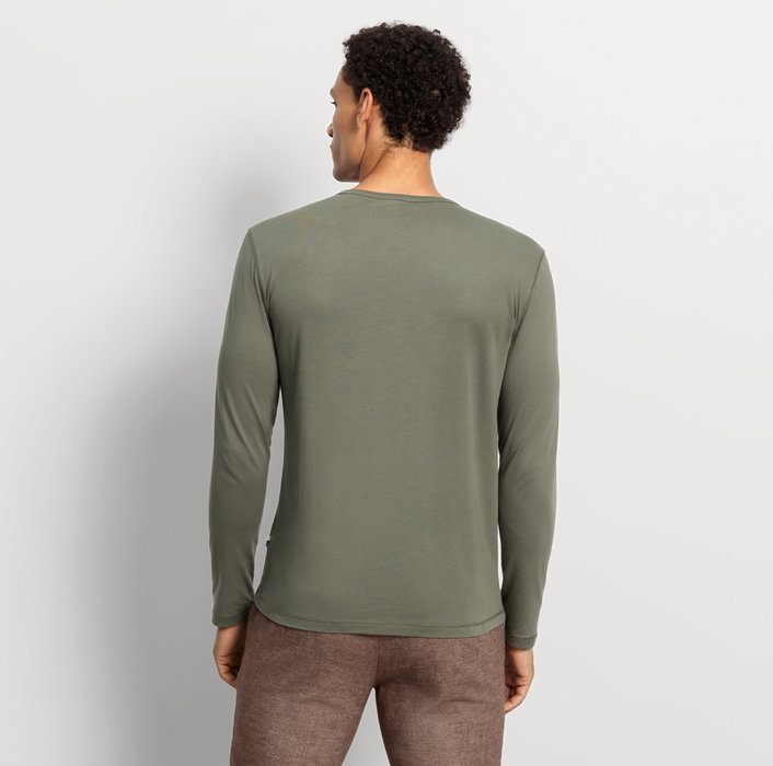 Oblymp Casual Wirk, Longsleeve, Lindgrün Neueste Mode