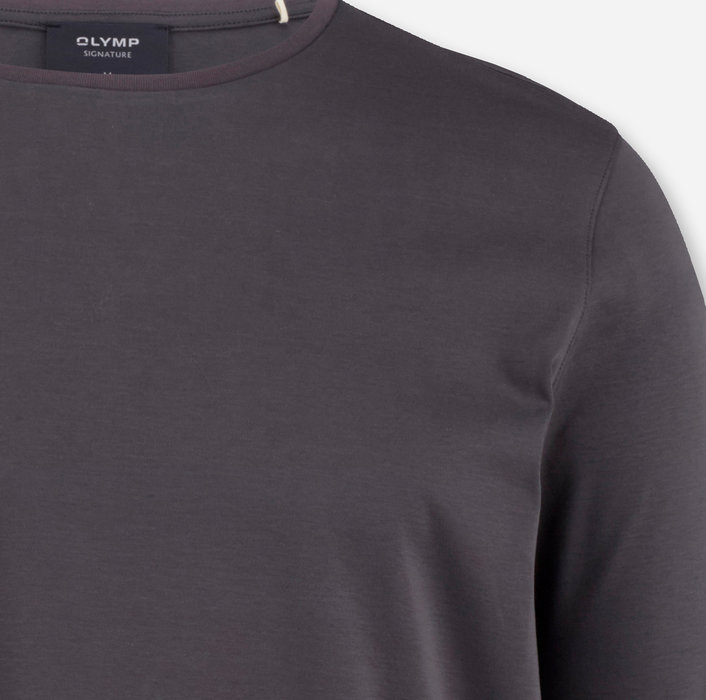 Oblymp SIGNATURE Wirk, Longsleeve, Grau Räumungsverkauf