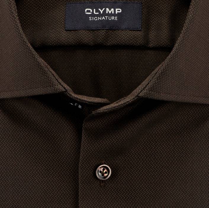 Oblymp SIGNATURE, Businesshemd, tailored fit, SIGNATURE Kent, Braun Letzte 3 Tage