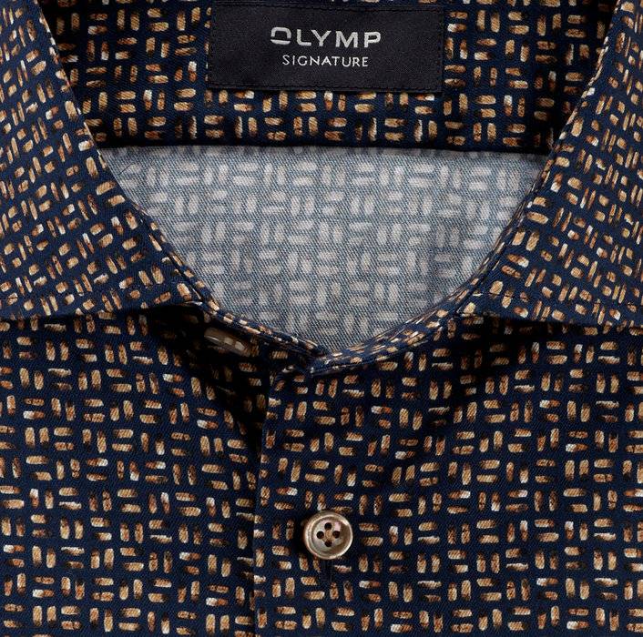 Oblymp SIGNATURE, Businesshemd, tailored fit, SIGNATURE Kent, Nachtblau Neueste Stile